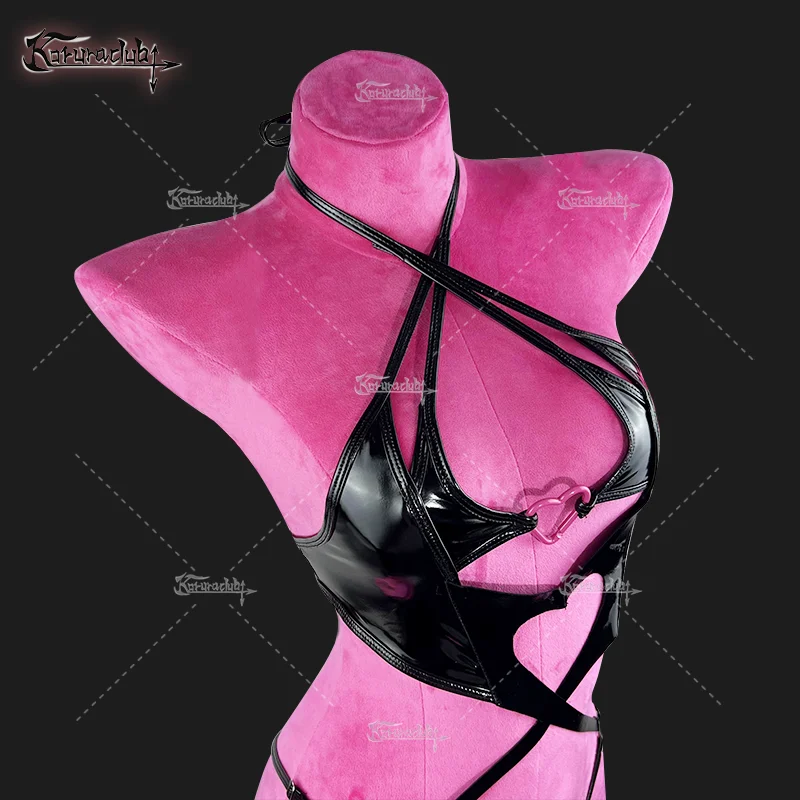 KORURACLUB COSPLAY LITTLE DEVIL WOMEN SEXY BODYSUIT PLUS SIZE HALLOWEEN COSTUMES PU LEATHER SUIT LINGERIE - Image 5